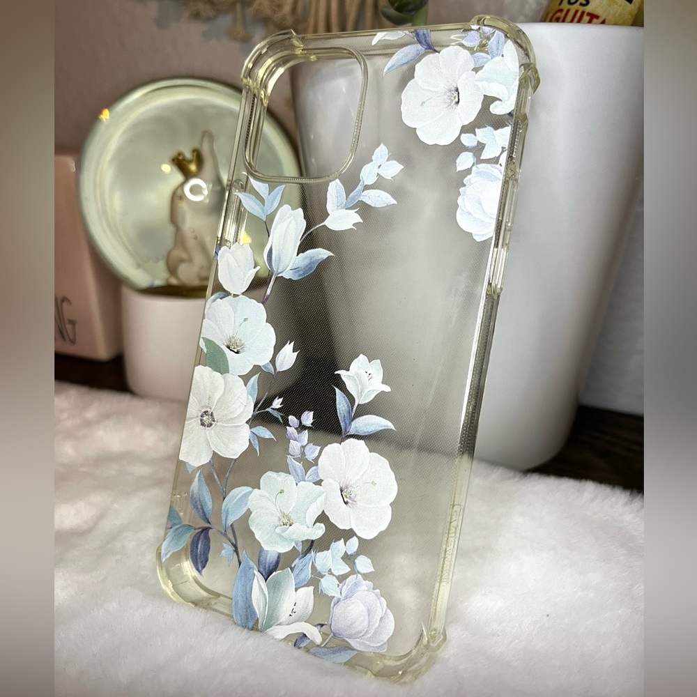 Clear flowers iPhone 12 / 12 pro Gviewin case